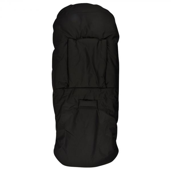 Chancelière poussette imperméable 6-24 mois noire intérieur blanc