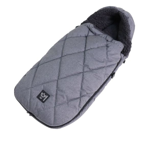 Chancelière pour poussette XL TOO - Noir mélangé