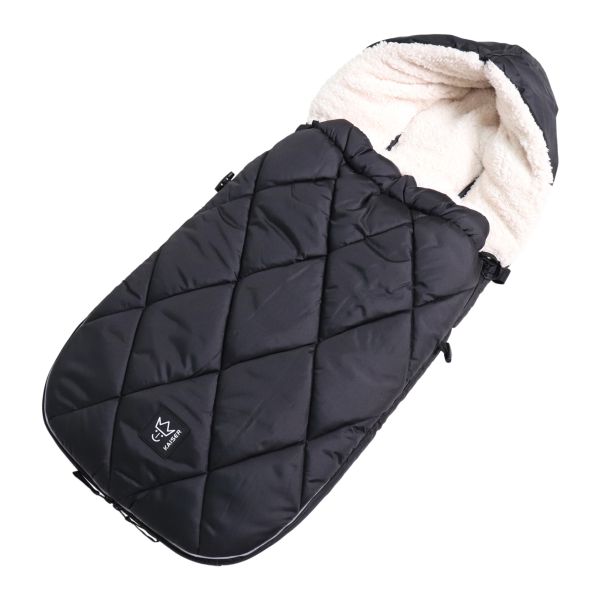 Chancelière pour poussette XL TOO - Noir/crème