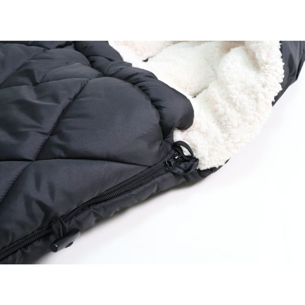 Chancelière pour poussette XL TOO - Noir/crème