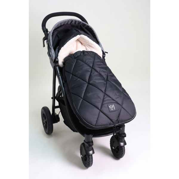 Chancelière pour poussette XL TOO - Noir/crème