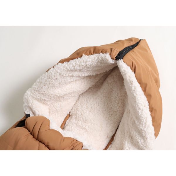 Chancelière pour poussette XL TOO - Caramel/crème