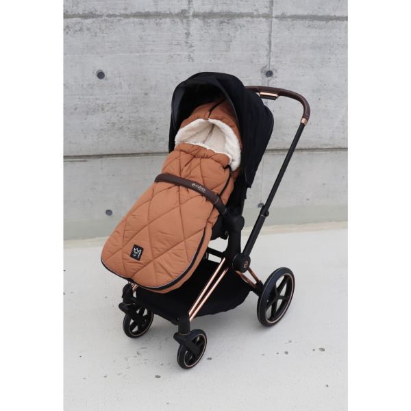 Chancelière pour poussette XL TOO - Caramel/crème