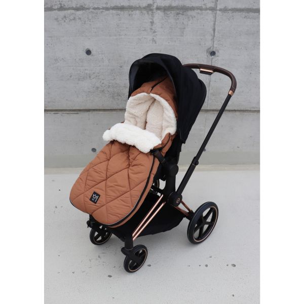 Chancelière pour poussette XL TOO - Caramel/crème