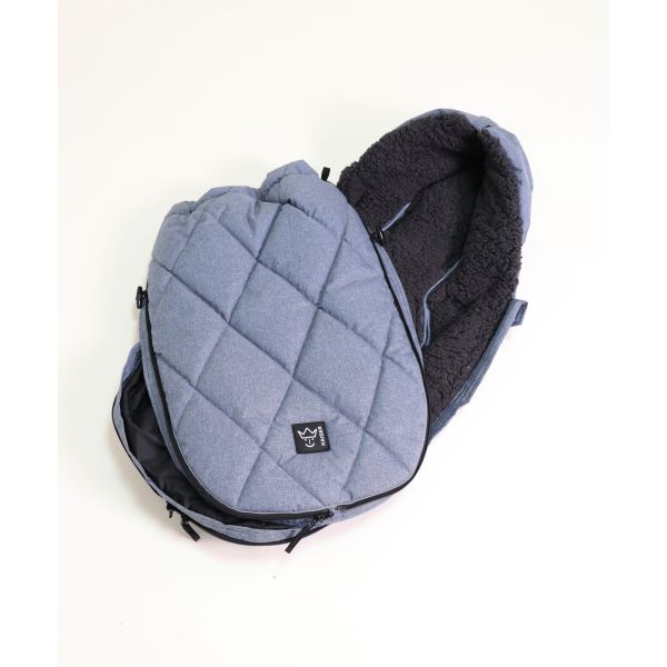 Chancelière pour poussette XL TOO - Denim bleu mélangé