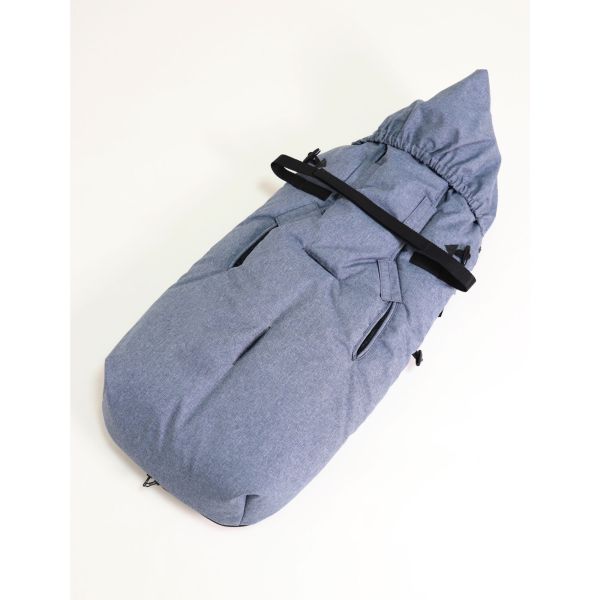 Chancelière pour poussette XL TOO - Denim bleu mélangé