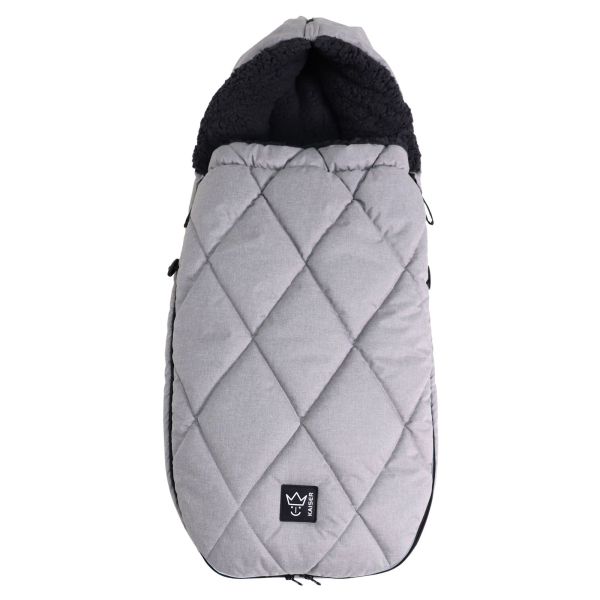 Chancelière pour poussette XL TOO - Gris clair chiné