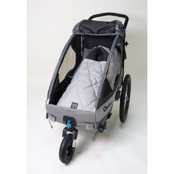 Chancelière pour poussette XL TOO - Gris clair chiné