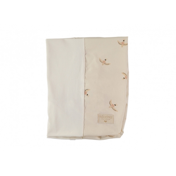 Housse de matelas à langer Calma Nude haiku bird