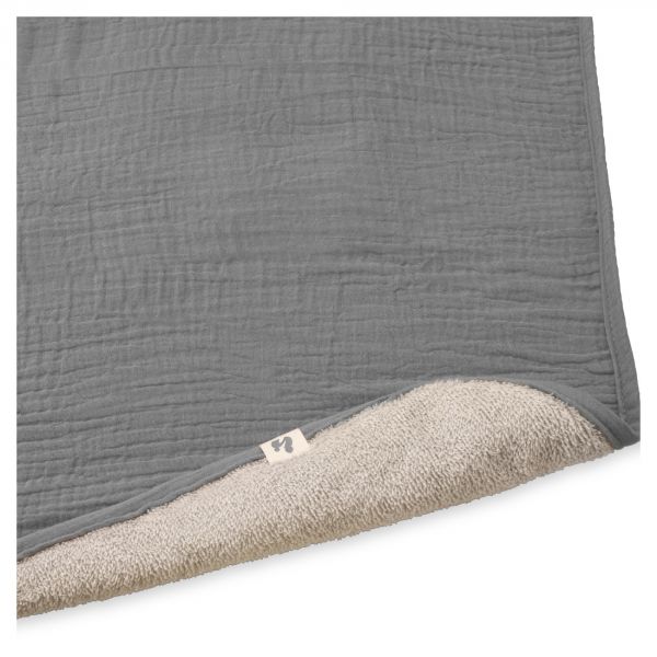 Serviette à langer pour matelas à langer Dark Grey