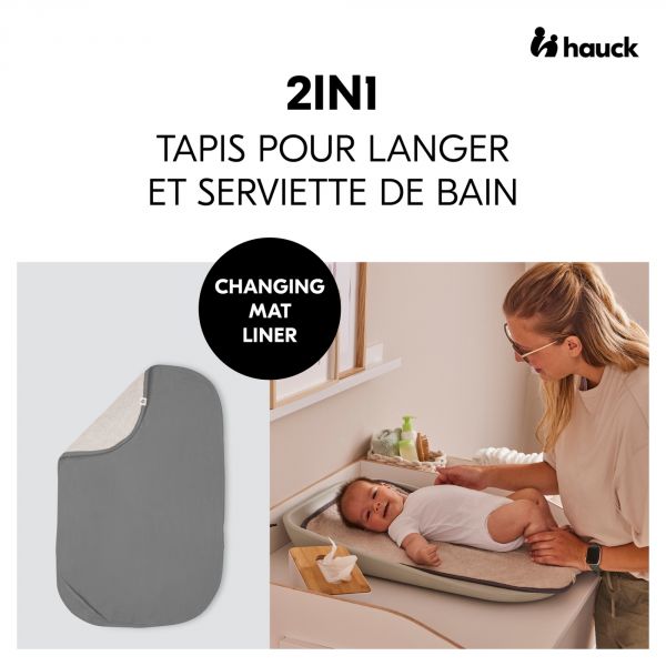 Serviette à langer pour matelas à langer Dark Grey