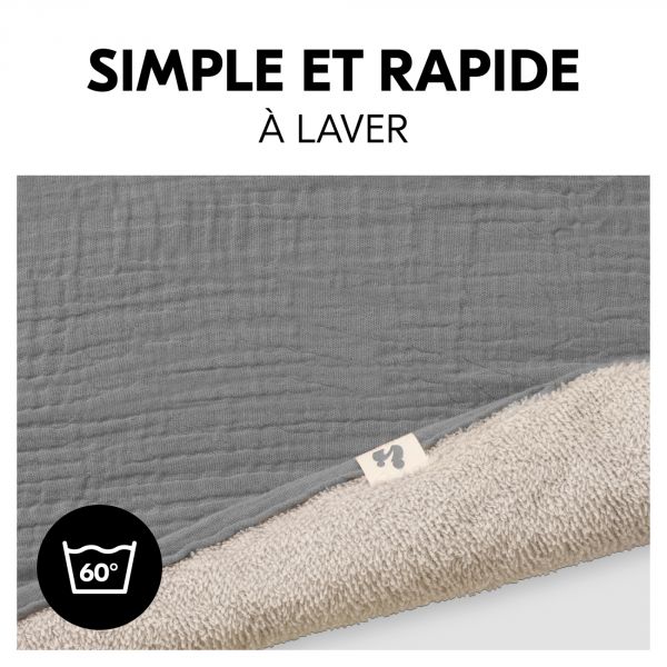 Serviette à langer pour matelas à langer Dark Grey