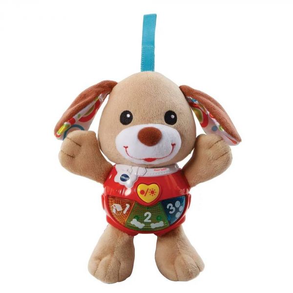 Peluche musicale Chant'toutou brun