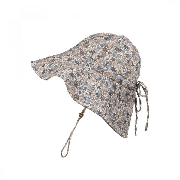 Chapeau anti-UV bébé Blue Garden 6-12 mois