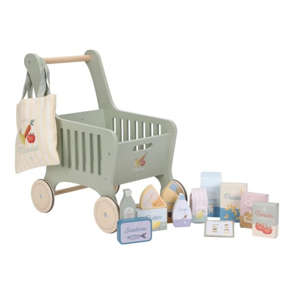 Chariot de courses en bois FSC