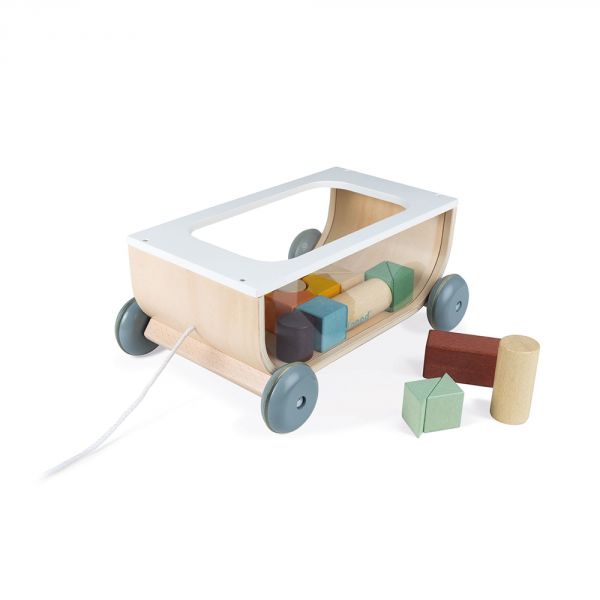 Chariot cubes en bois Sweet cocoon