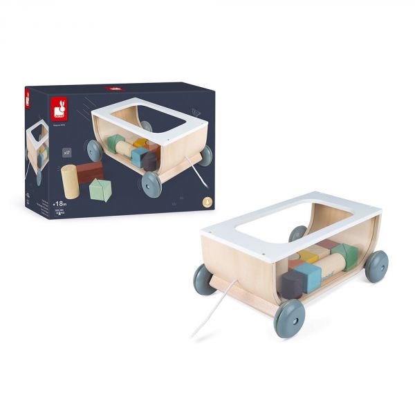 Chariot cubes en bois Sweet cocoon