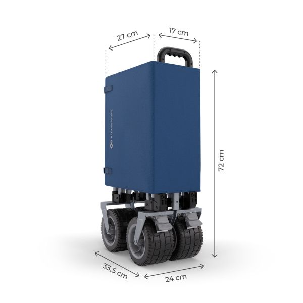Chariot de transport pliable Rollster Bleu