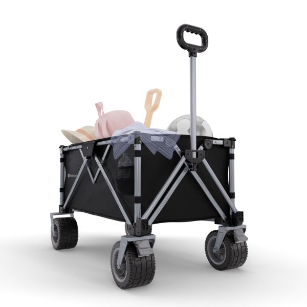 Chariot de transport pliable Rollster Noir