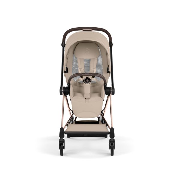 Poussette compacte Mios 4 Cozy Beige châssis Rosegold