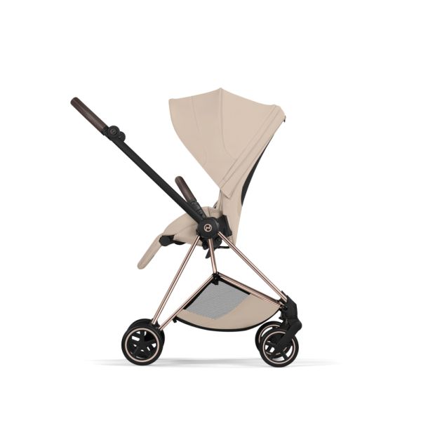 Poussette compacte Mios 4 Cozy Beige châssis Rosegold
