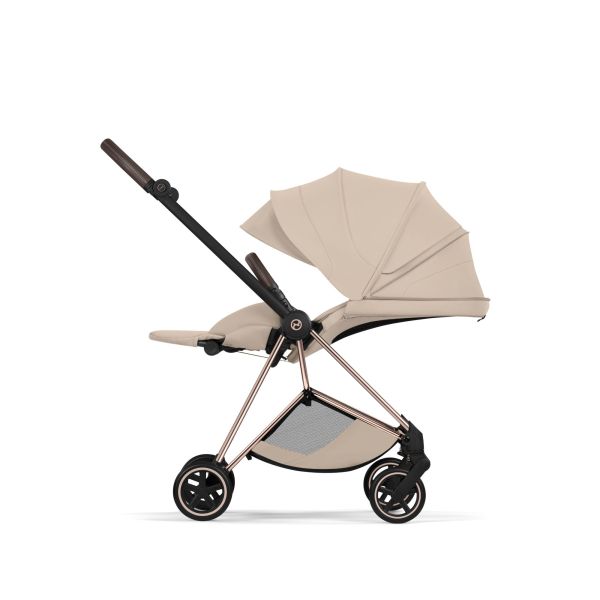 Poussette compacte Mios 4 Cozy Beige châssis Rosegold