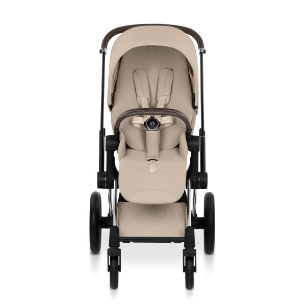 Poussette Priam 5 Cozy Beige châssis Chrome