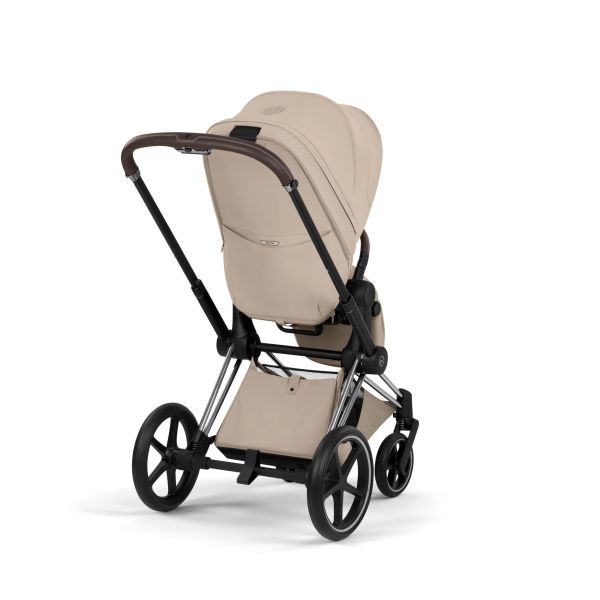Poussette Priam 5 Cozy Beige châssis Chrome