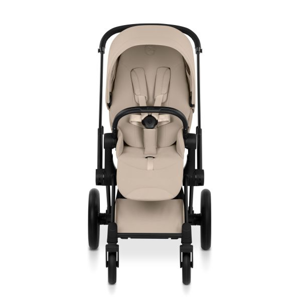 Poussette Priam 5 Cozy Beige châssis Matt Black