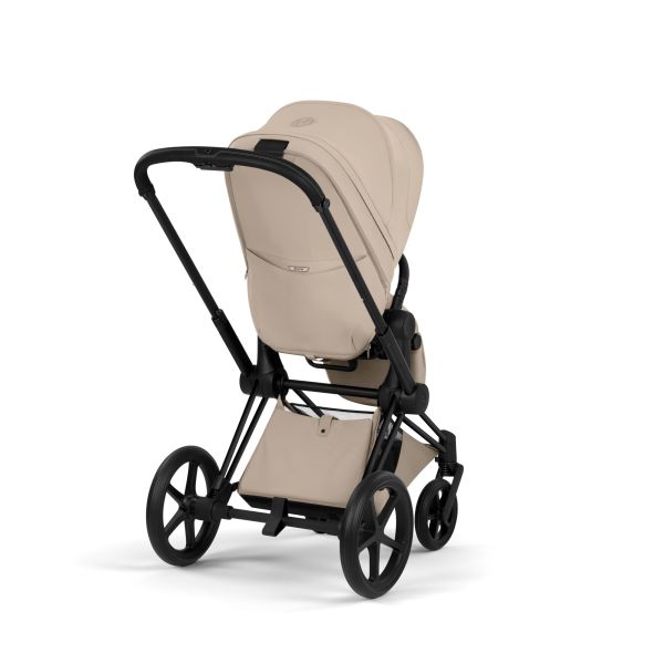 Poussette Priam 5 Cozy Beige châssis Matt Black