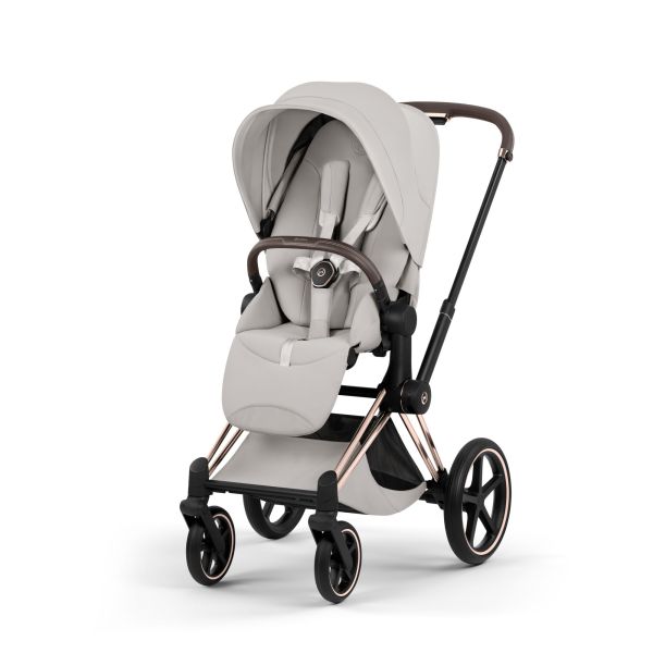Poussette Priam 5 City Grey châssis Rosegold