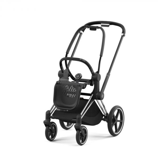 Châssis de poussette Priam 4 Chrome Black