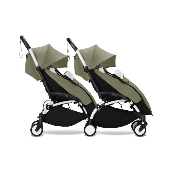 Châssis YOYO 3 Connect blanc avec assise Pack 6+ Olive