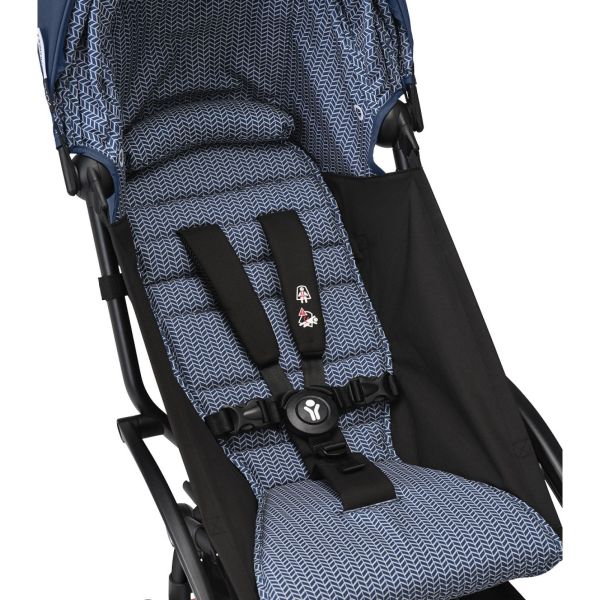 Châssis YOYO 3 Connect noir avec assise Pack 6+ Bleu Air France