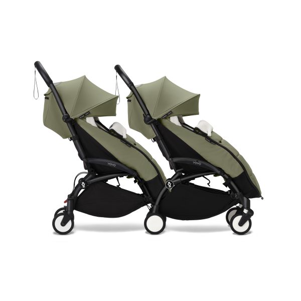 Châssis YOYO 3 Connect noir avec assise Pack 6+ Olive