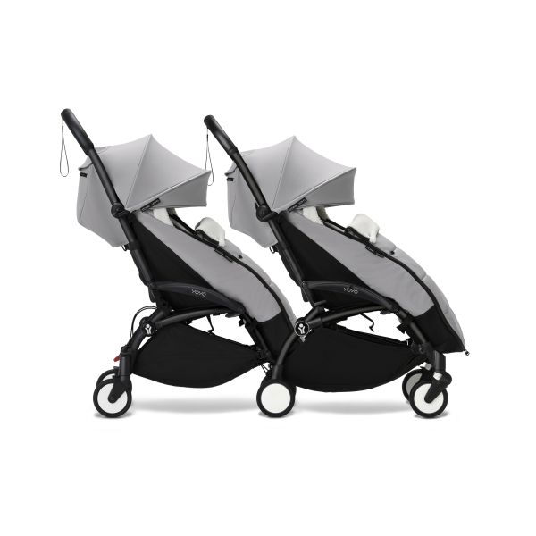 Châssis YOYO 3 Connect noir avec assise Pack 6+ Stone