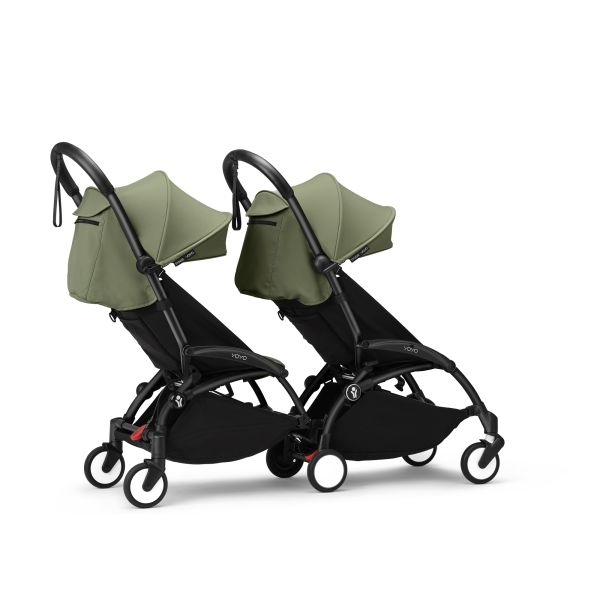 Châssis YOYO 3 Connect noir avec assise Pack 6+ Taupe