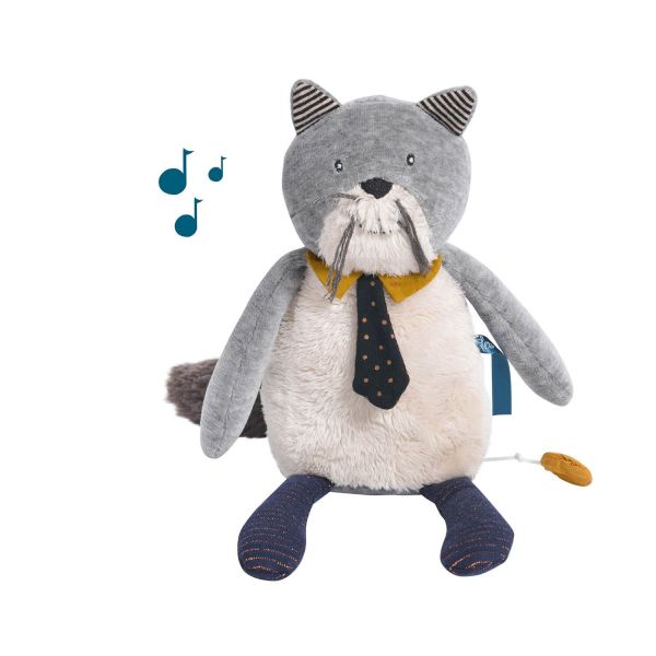 Peluche musicale Les moustaches - Chat Fernand