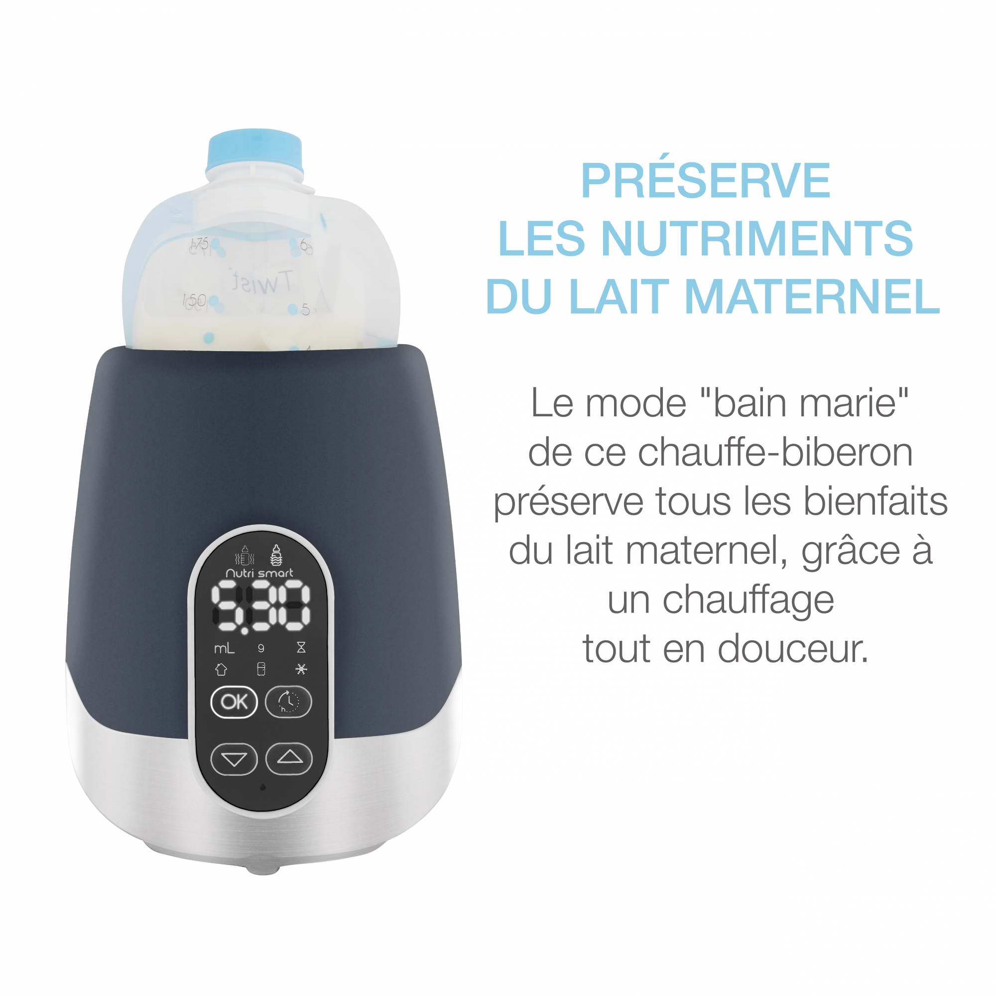 Le lait maternel multifonction chauffe-biberon de lait chaud