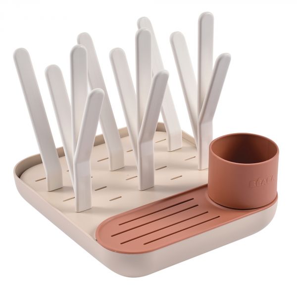 Chauffe biberon multi milk night blue + Egoutte biberons Forêt Terracotta Clay + Boîte doseuse Cotton white Terracotta