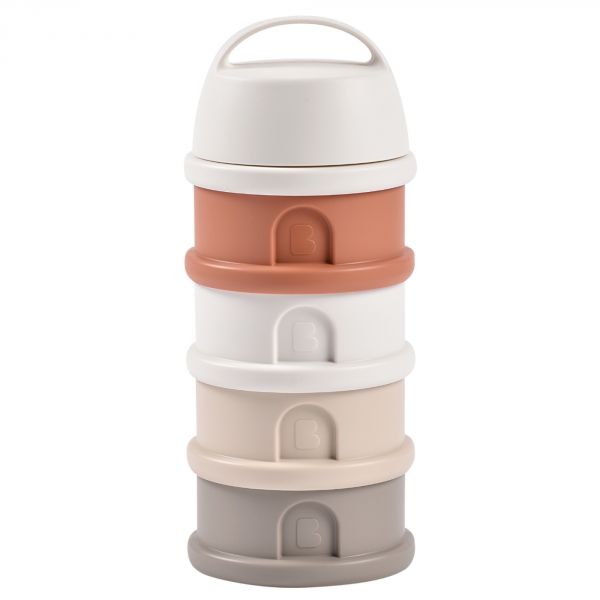 Chauffe biberon multi milk night blue + Egoutte biberons Forêt Terracotta Clay + Boîte doseuse Cotton white Terracotta