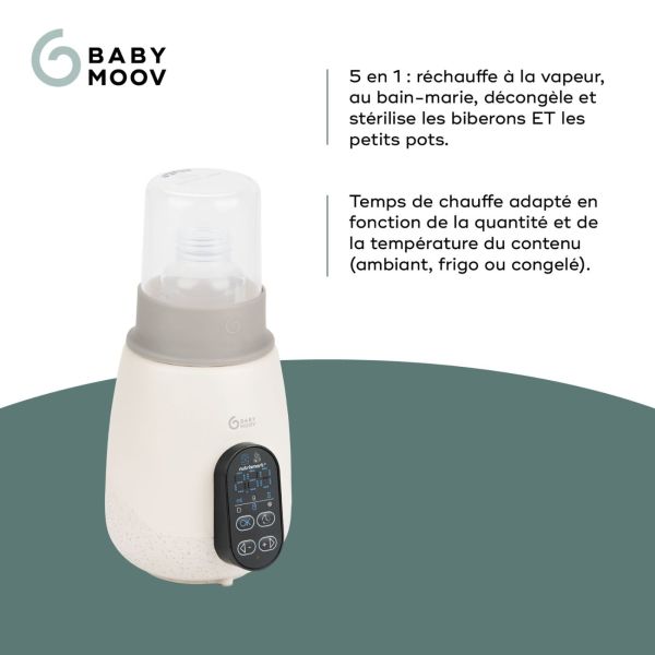 Chauffe biberon stérilisateur nomade NutriSmart+ Mineral Beige