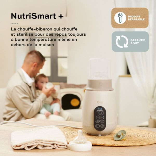 Chauffe biberon stérilisateur nomade NutriSmart+ Mineral Beige