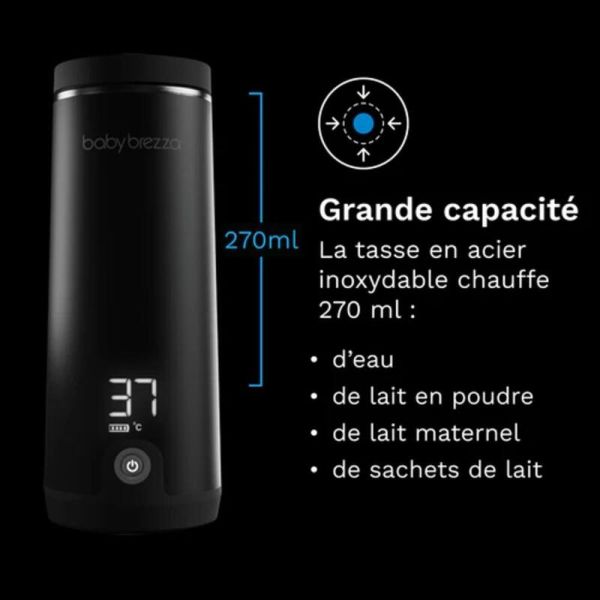Chauffe biberon nomade Superfast Portable Bottle Warmer noir