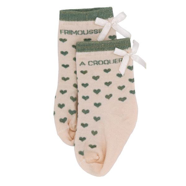 Chaussettes bébé coeurs Frimousse à croquer 6 à 18 mois