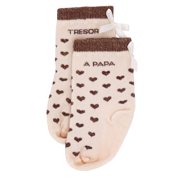 Chaussettes bébé cœurs Trésor à papa 6 à 18 mois