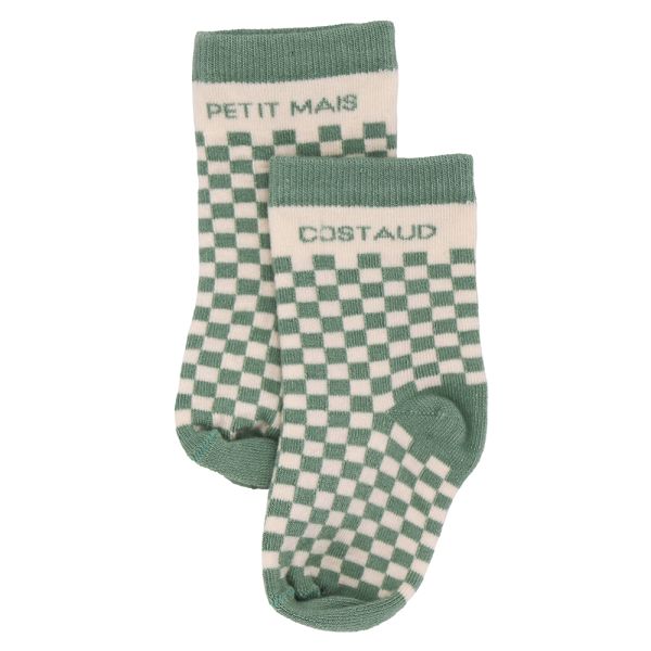 Chaussettes bébé damier Petit mais Costaud 6 à 18 mois