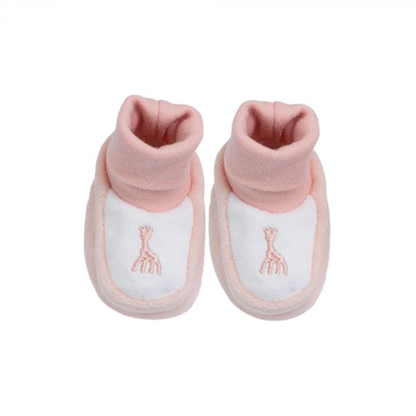 Chaussons Sophie la Girafe 0/1 mois Rose