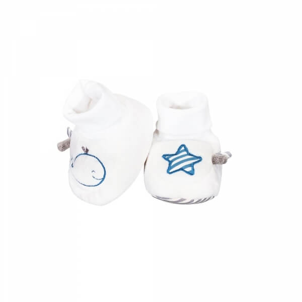 Chaussons bébé 0-6 mois Blue Baleine