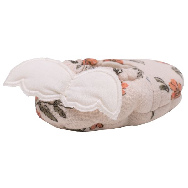 Chaussons ailes d'ange 0-6 mois imprimé fleurs